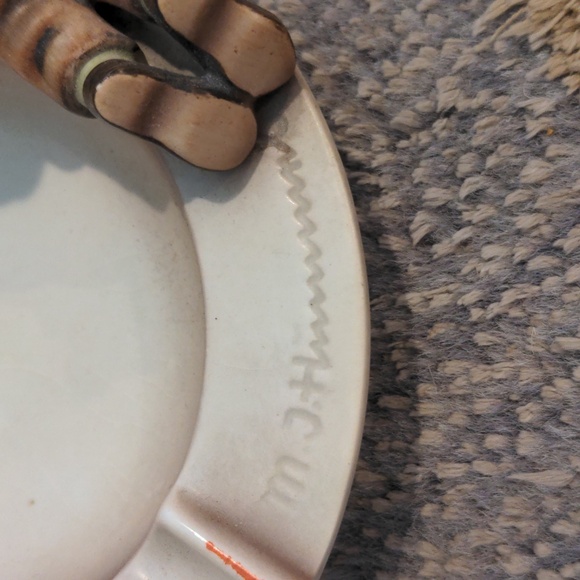 Goebel Hummel Boy and Bird Ashtray #166 TMK2 - Picture 6 of 9